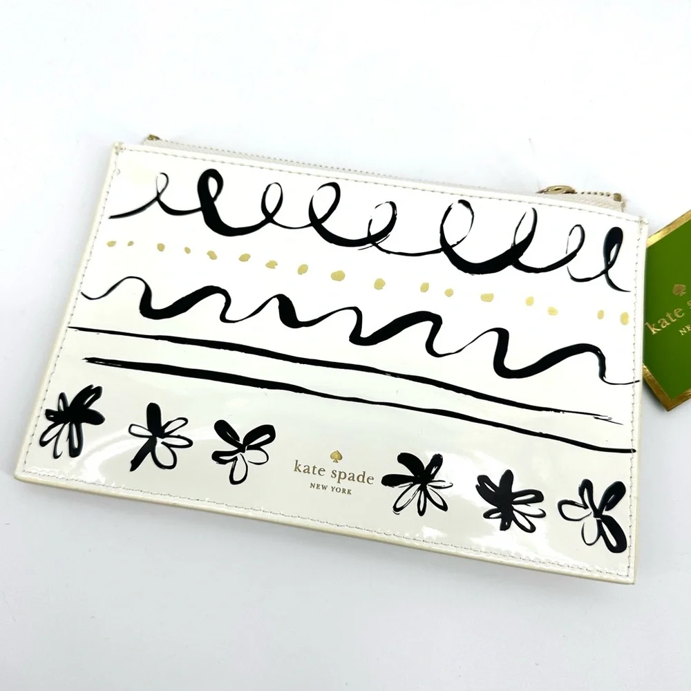 ✨SALE✨ Kate Spade Daisy Place Pencil Eraser Sharpener Ruler Office School Pouch